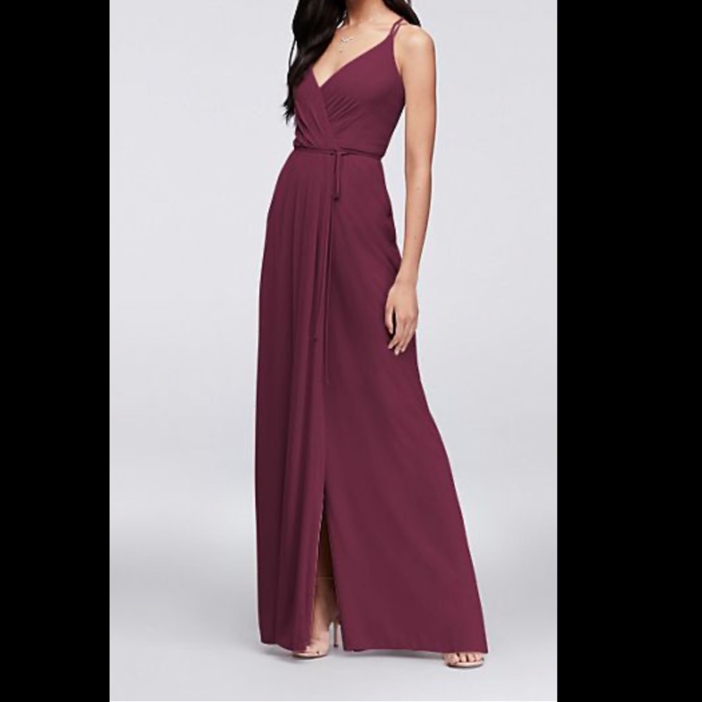 David’s Bridal Long Bridesmaids dress